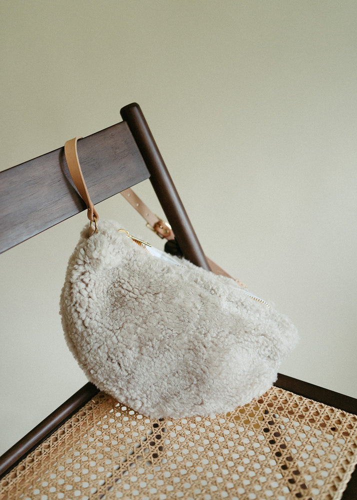COMING SOON - YBH Cream Shearling Sling