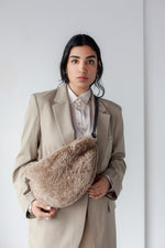 YBH Mushroom Shearling Sling